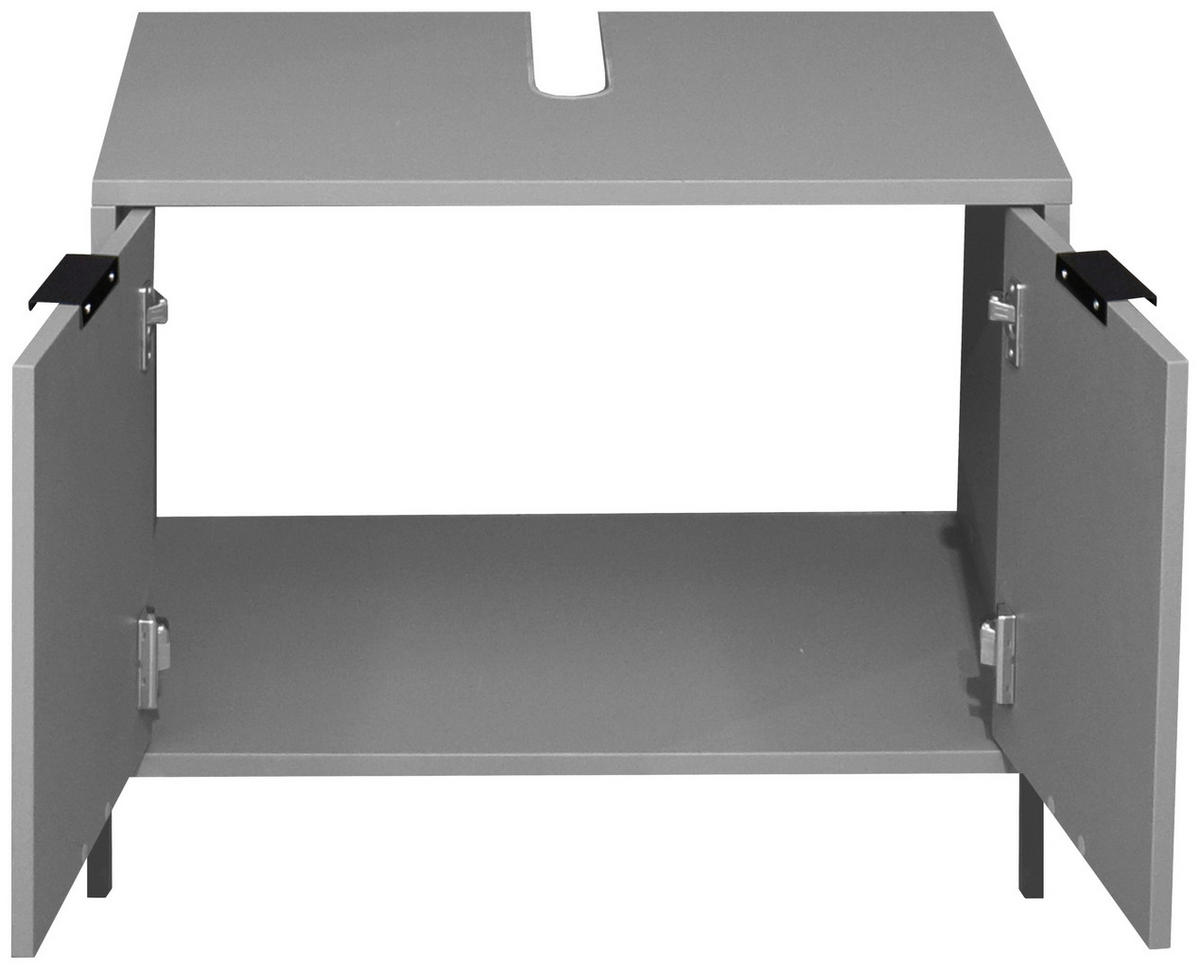 WASCHBECKENUNTERSCHRANK 71/58/45 cm  - Grau, MODERN, Holzwerkstoff (71/58/45cm) - Livetastic
