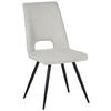 STUHL Mikrofaser Beige  - Beige/Schwarz, Design, Textil/Metall (46/92/61cm) - Boxxx