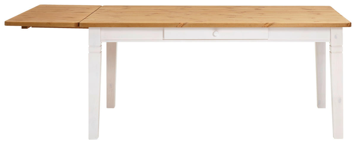 ESSTISCH in Holz 180/90/78 cm  - Laugenfarbig/Weiß, ROMANTIK / LANDHAUS, Holz (180/90/78cm) - Boxxx