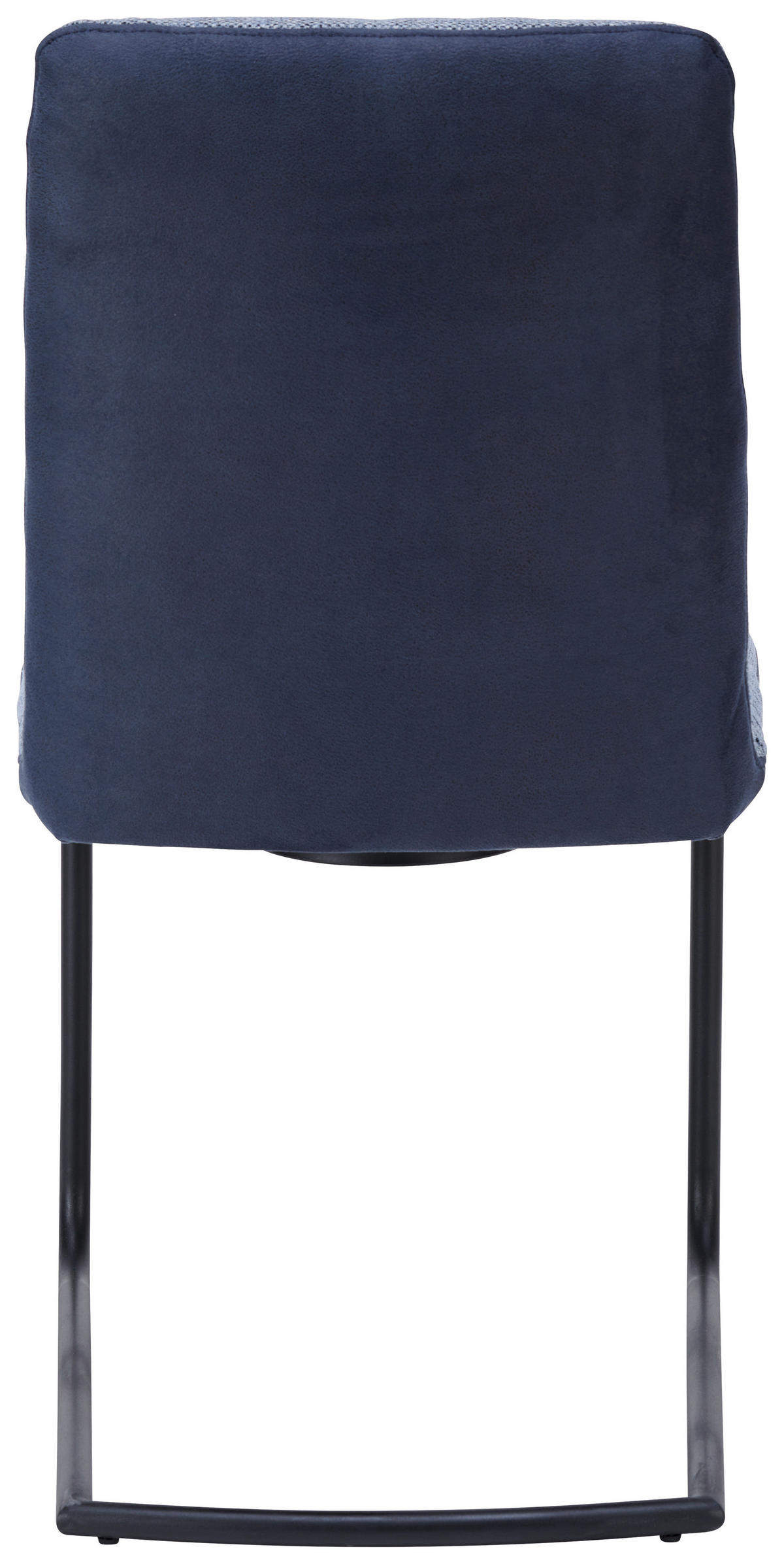 SCHWINGSTUHL  in Stahl Flachgewebe  - Blau/Anthrazit, Design, Textil/Metall (48/91/62cm) - Dieter Knoll