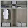 DREHTÜRENSCHRANK in Grau, Silberfarben  - Silberfarben/Alufarben, Modern, Holzwerkstoff (226/229/54cm) - Rauch Möbel