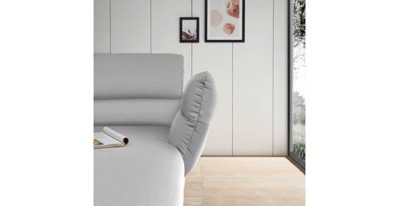 ECKSOFA Creme Flachgewebe  - Creme/Schwarz, Design, Textil/Metall (279-327/176-217cm) - Dieter Knoll