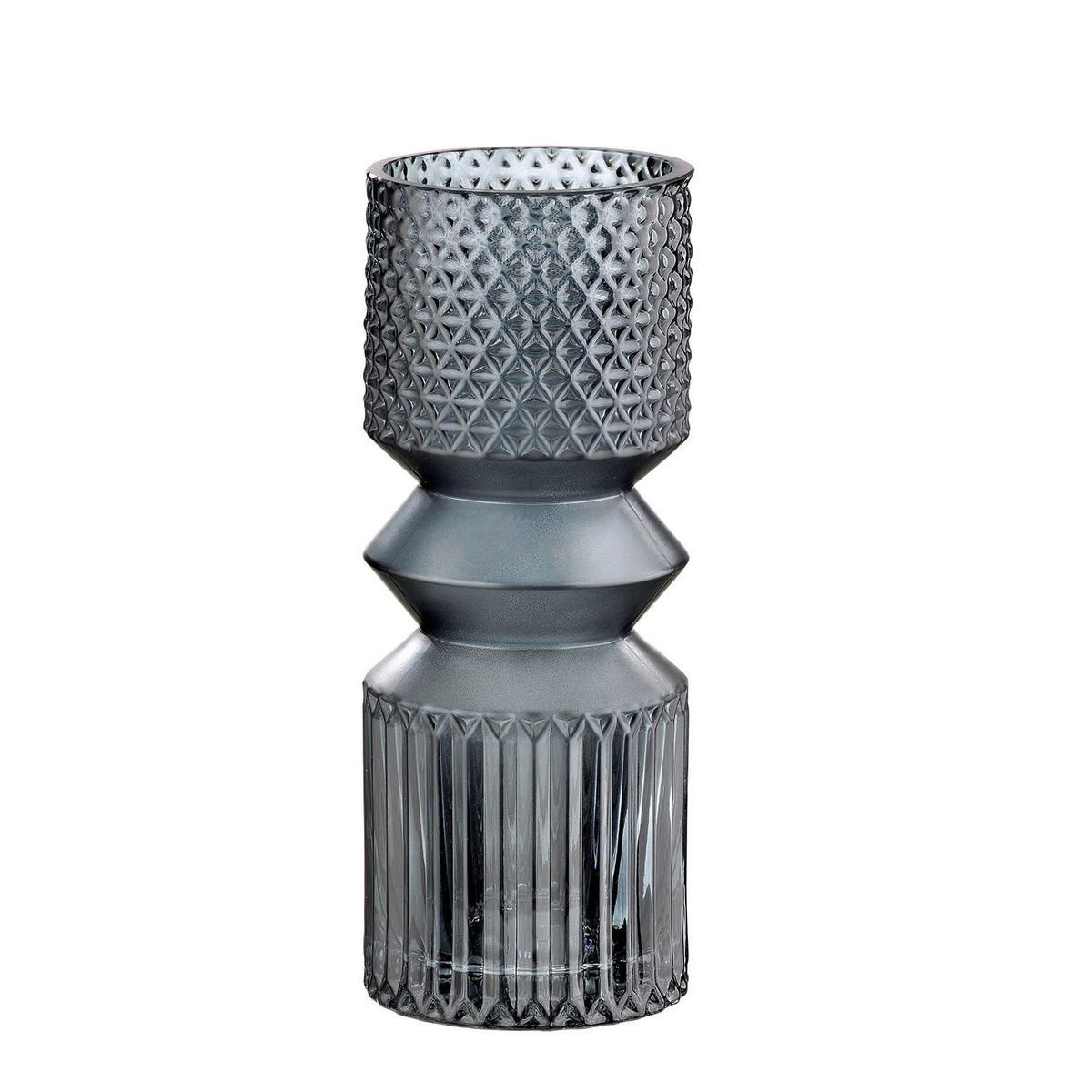 DEKOVASE  - Blaugrau, LIFESTYLE, Glas (10/25cm)