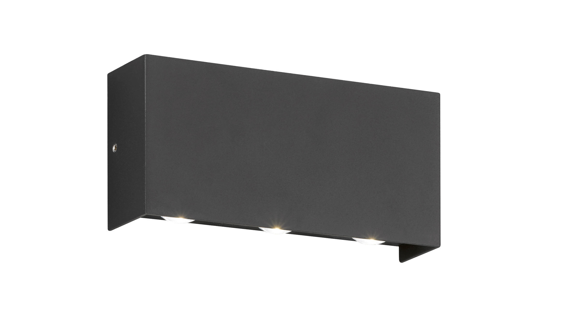 AUSSENWANDLEUCHTE - Schwarz, Konventionell, Glas/Metall (8/17cm) - Fischer & Honsel