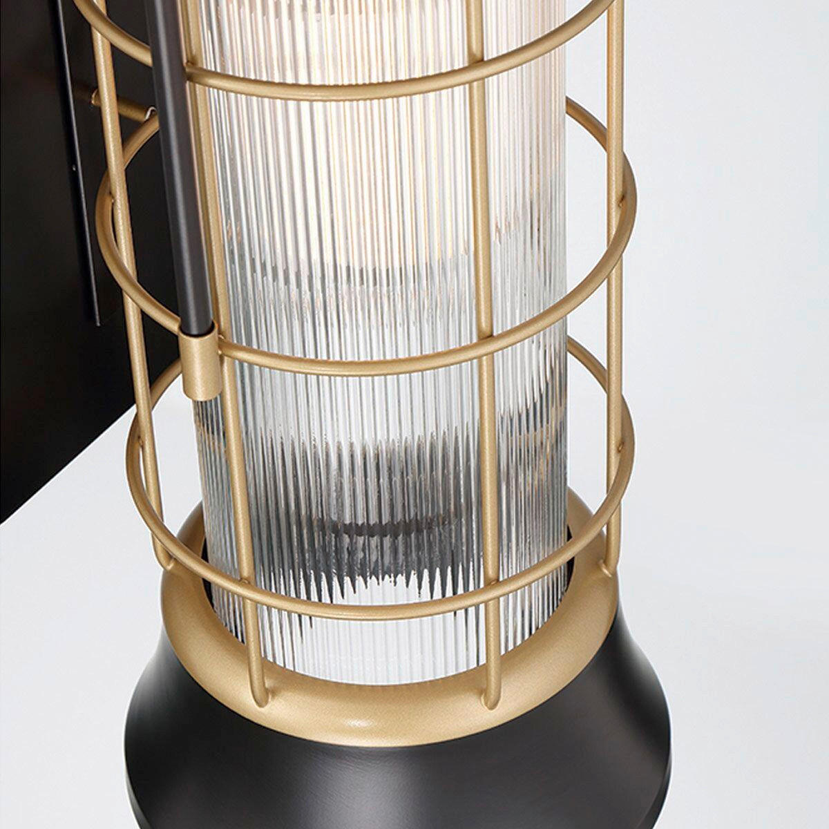 WANDLEUCHTE    - Multicolor, KONVENTIONELL, Glas/Metall (41,1/15,3/18,4cm) - Elstead Lighting
