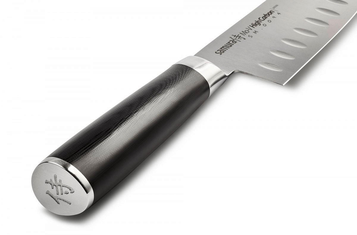 SANTOKU NOŽ  MO-V        30,5 cm     - boje oplemenjenog čelika/crna, Basics, drvni materijal/metal (30,5cm) - Samura