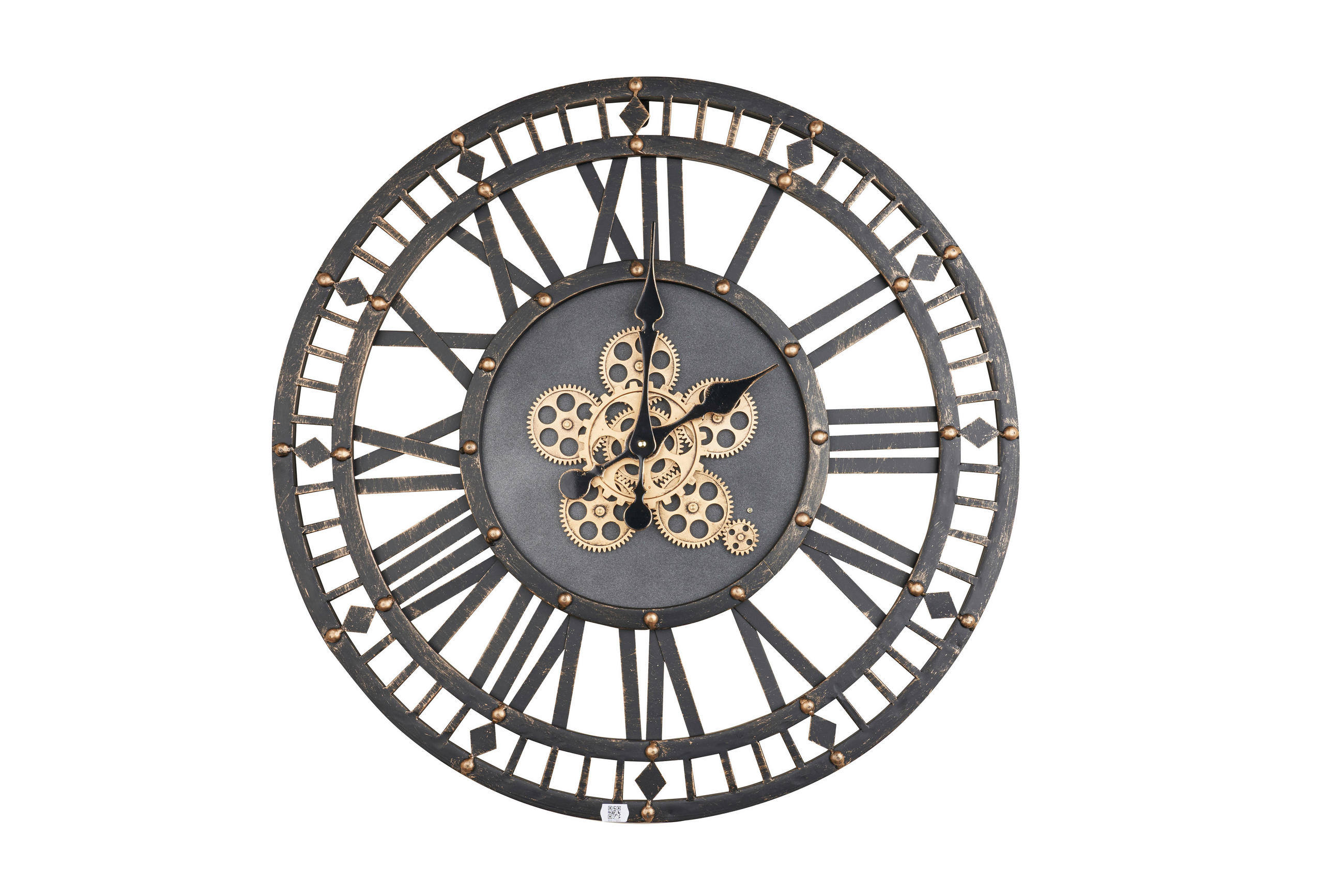 WANDUHR Anthrazit, Goldfarben 70/70/6 cm  - Anthrazit/Goldfarben, Design, Metall (70/70/6cm) - Landscape