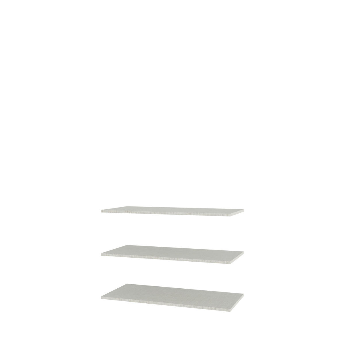 SET DE RAFTURI DETAȘABILE in gri  - gri, Basics, material pe bază de lemn (117,1/52,7/2,2cm) - Hom`in