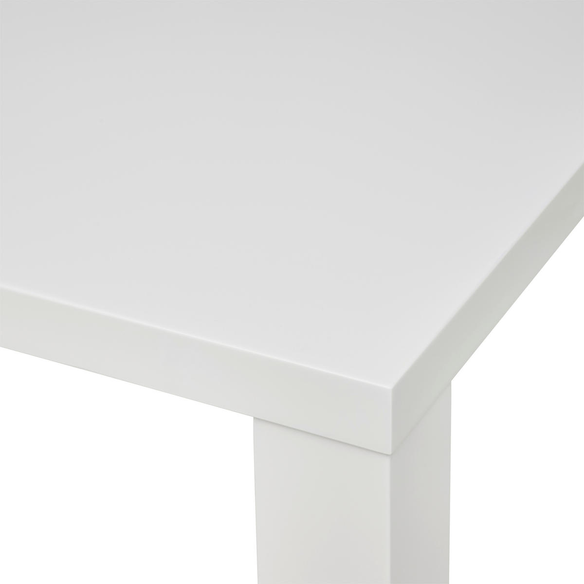 ESSTISCH 80/80/75 cm Nachbildung  Holzwerkstoff quadratisch Weiß Hochglanz  - Weiß Hochglanz, KONVENTIONELL, Holzwerkstoff (80/80/75cm) - P & B