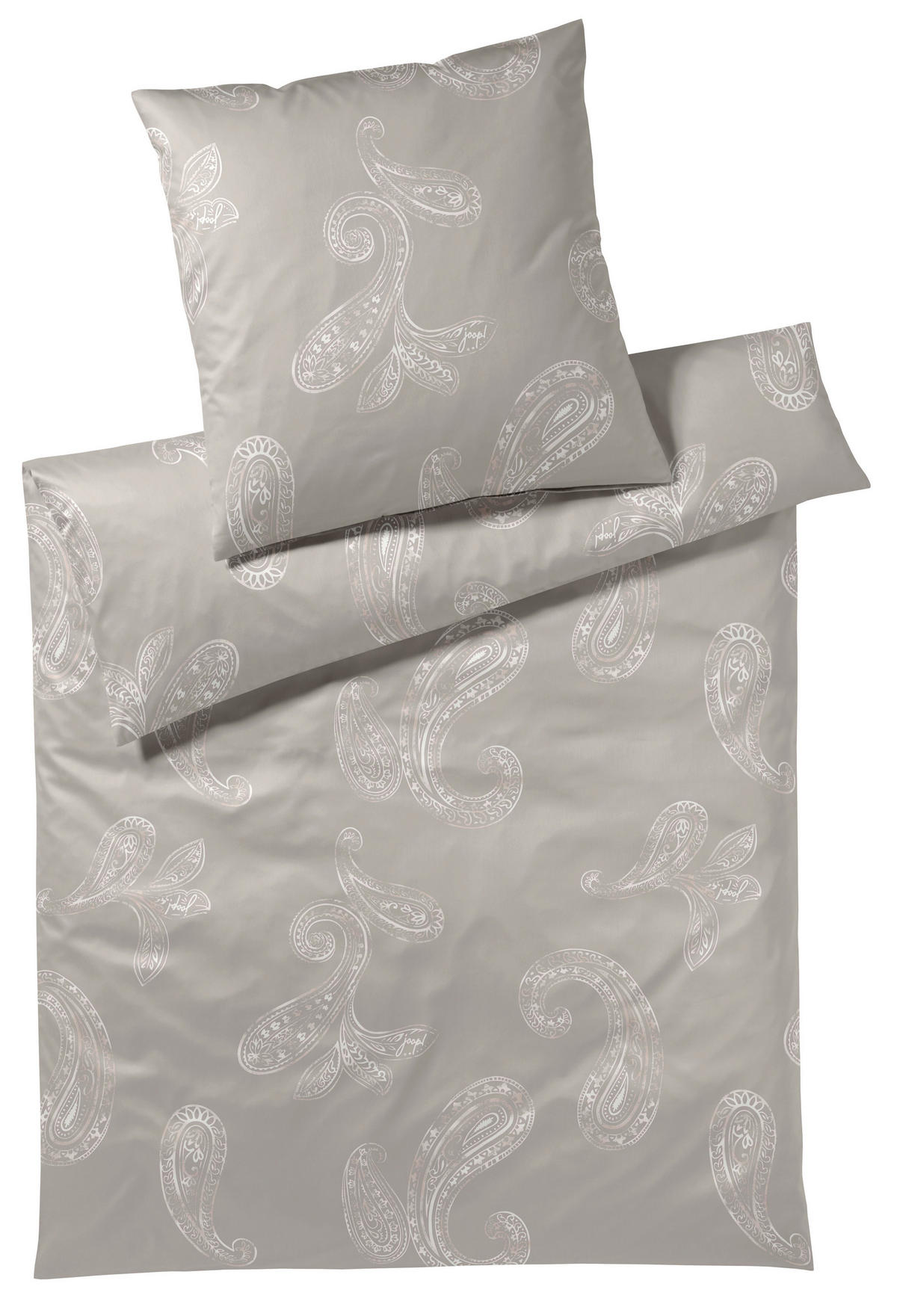 POSTELJINA 140/200 cm makosaten sivobraon  - sivobraon, Konvencionalno, tekstil (140/200cm) - Joop!