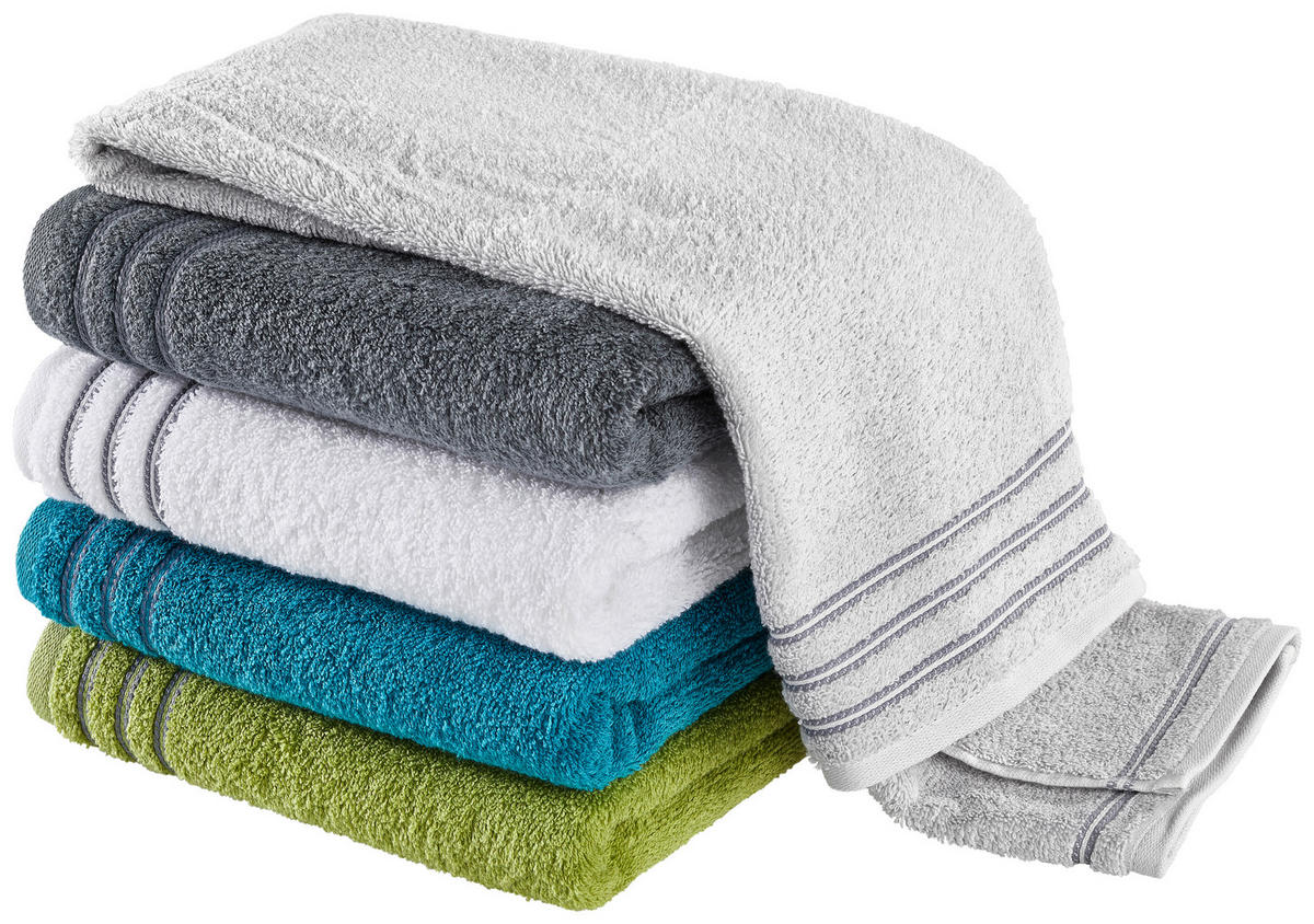 HANDTUCH 50/100 cm Grossetto Weiß  - Weiß, Basics, Textil (50/100cm) - Vossen