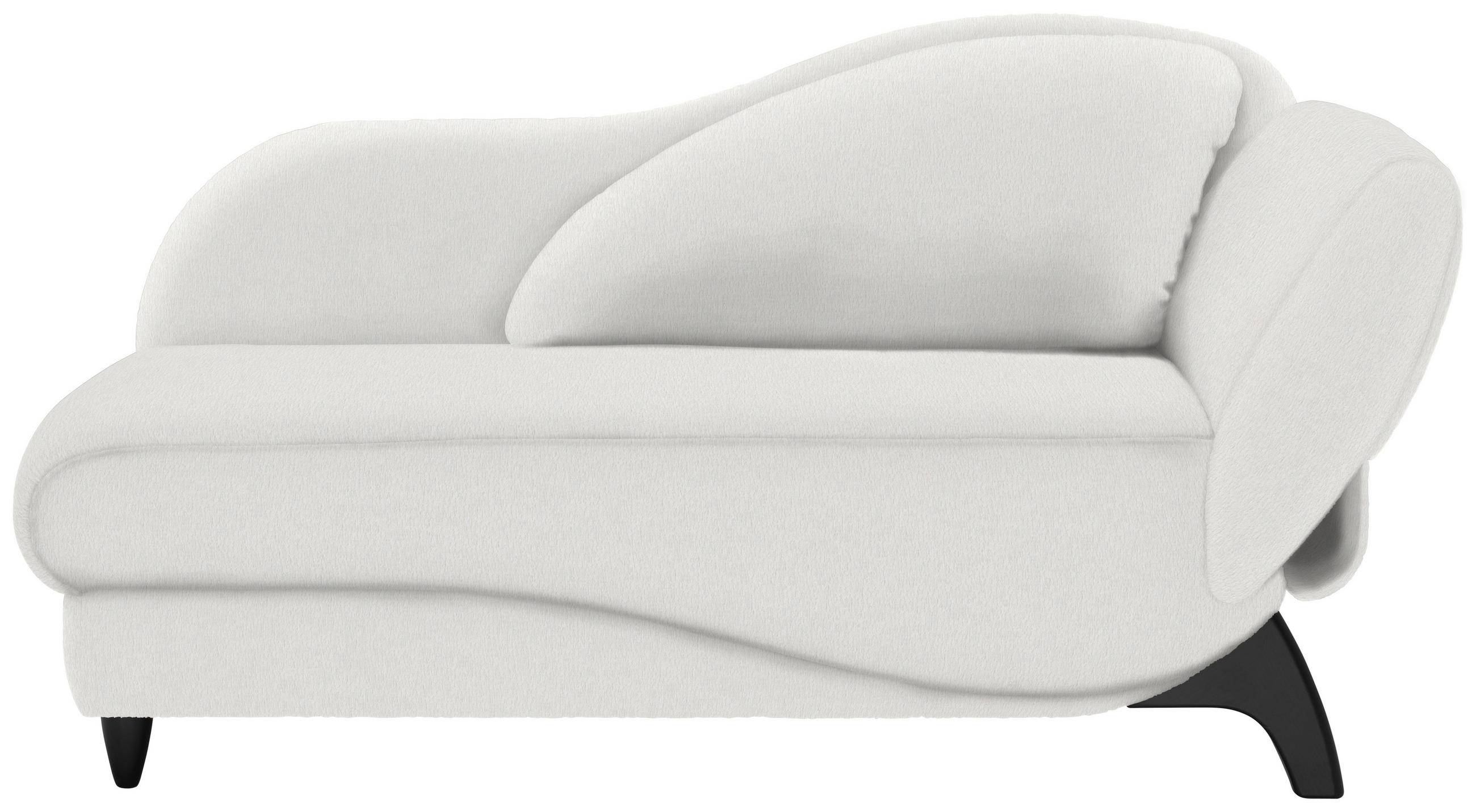 LIEGE  in Webstoff Naturfarben  - Schwarz/Naturfarben, MODERN, Holz/Textil (171-190/87/84cm) - Joka