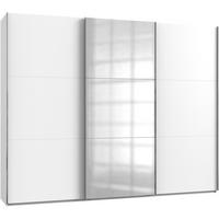 SCHWEBETÜRENSCHRANK in Weiss  - Chromfarben/Weiss, Modern, Holzwerkstoff/Metall (300/236/65cm) - MID.YOU