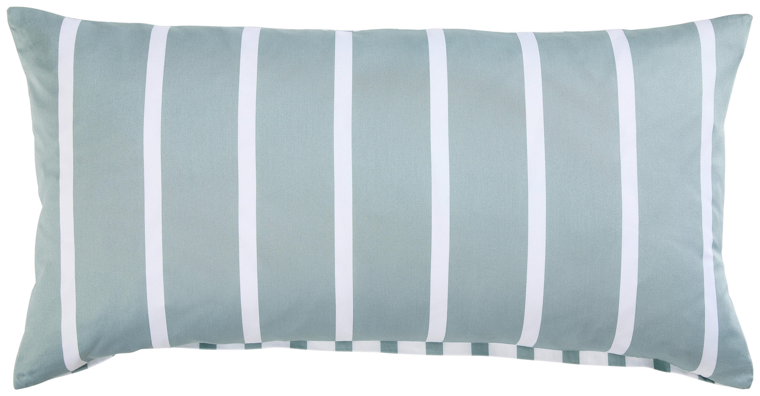 KISSENHÜLLE GENTANO 40/80 cm  - Salbeigrün/Weiß, Design, Textil (40/80cm) - Janine
