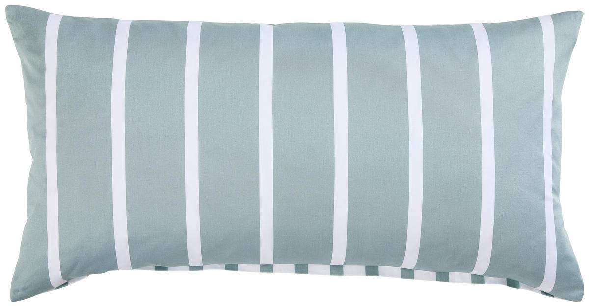KISSENHÜLLE GENTANO 40/80 cm  - Salbeigrün/Weiß, Design, Textil (40/80cm) - Janine