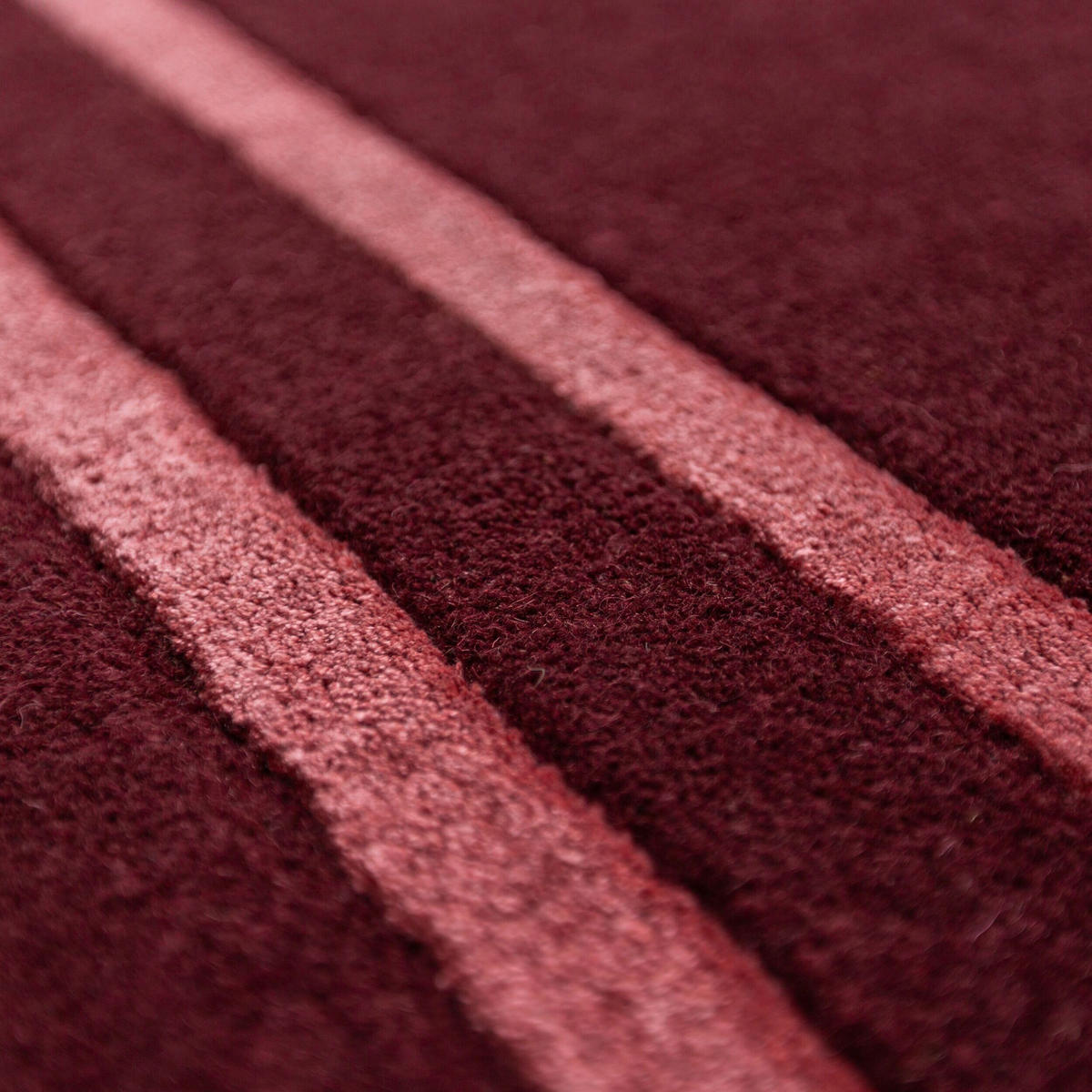 WOLLTEPPICH 120/170 cm Dunkelrot  - Dunkelrot, MODERN, Textil (120/170cm) - Xora