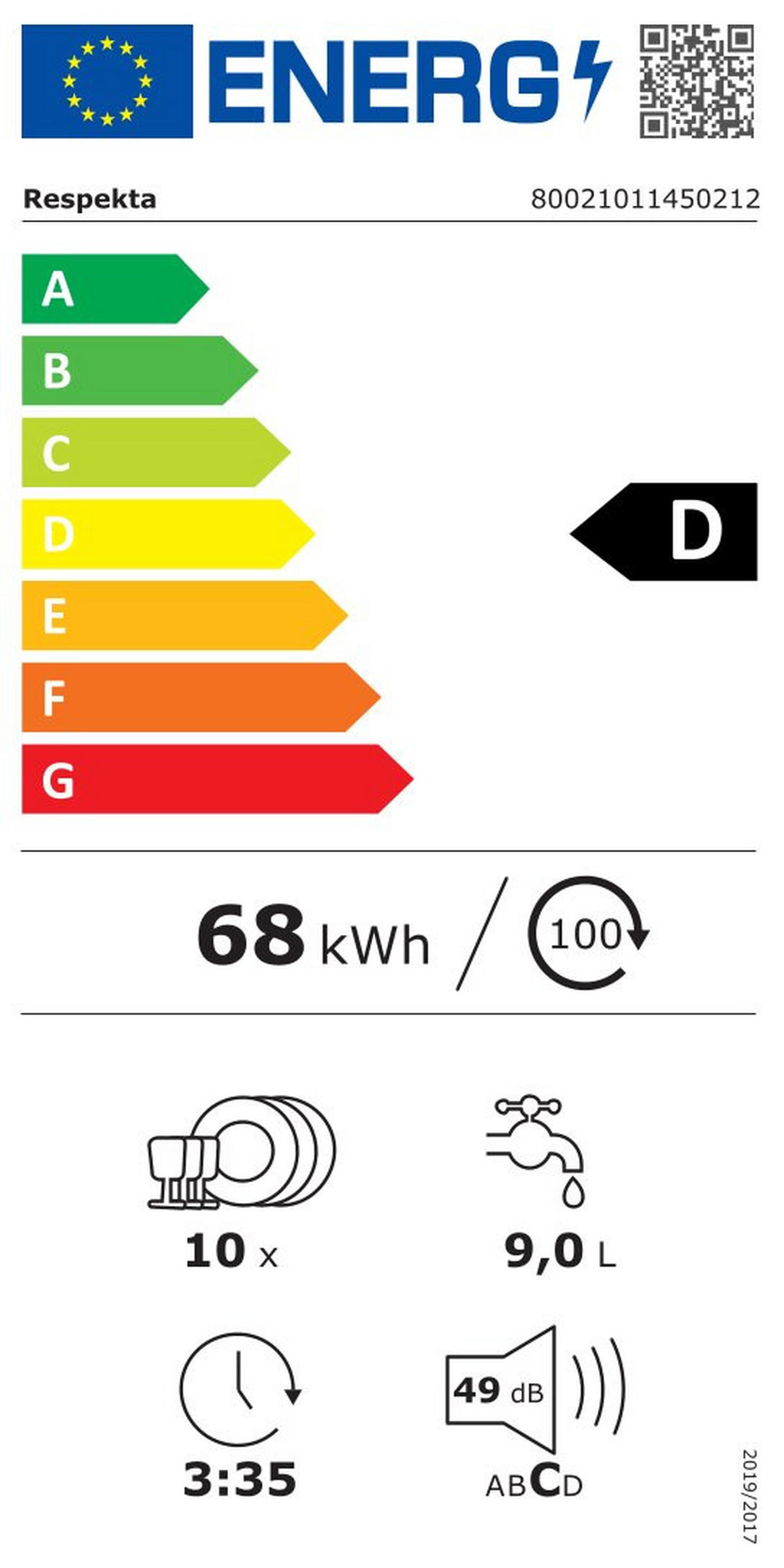 GESCHIRRSPÜLER GSPS45SI-12  - Silberfarben, Basics, Kunststoff/Metall (44,8/84,5/60cm) - Respekta