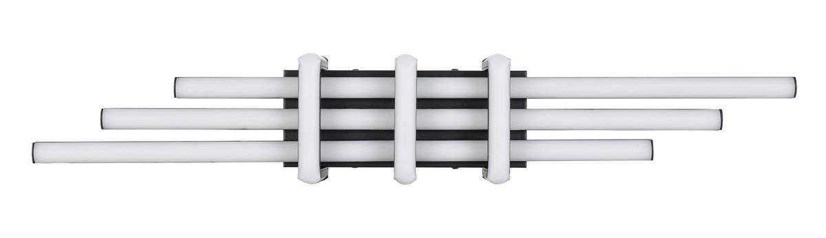 DECKENLEUCHTE    62/10,5/8 cm  - Schwarz, Trend, Kunststoff/Metall (62/10,5/8cm) - Collett's Monde