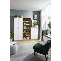 KOMMODE  in 72/110/36 cm  - Silberfarben/Eiche Wotan, KONVENTIONELL, Holzwerkstoff/Kunststoff (72/110/36cm) - Xora