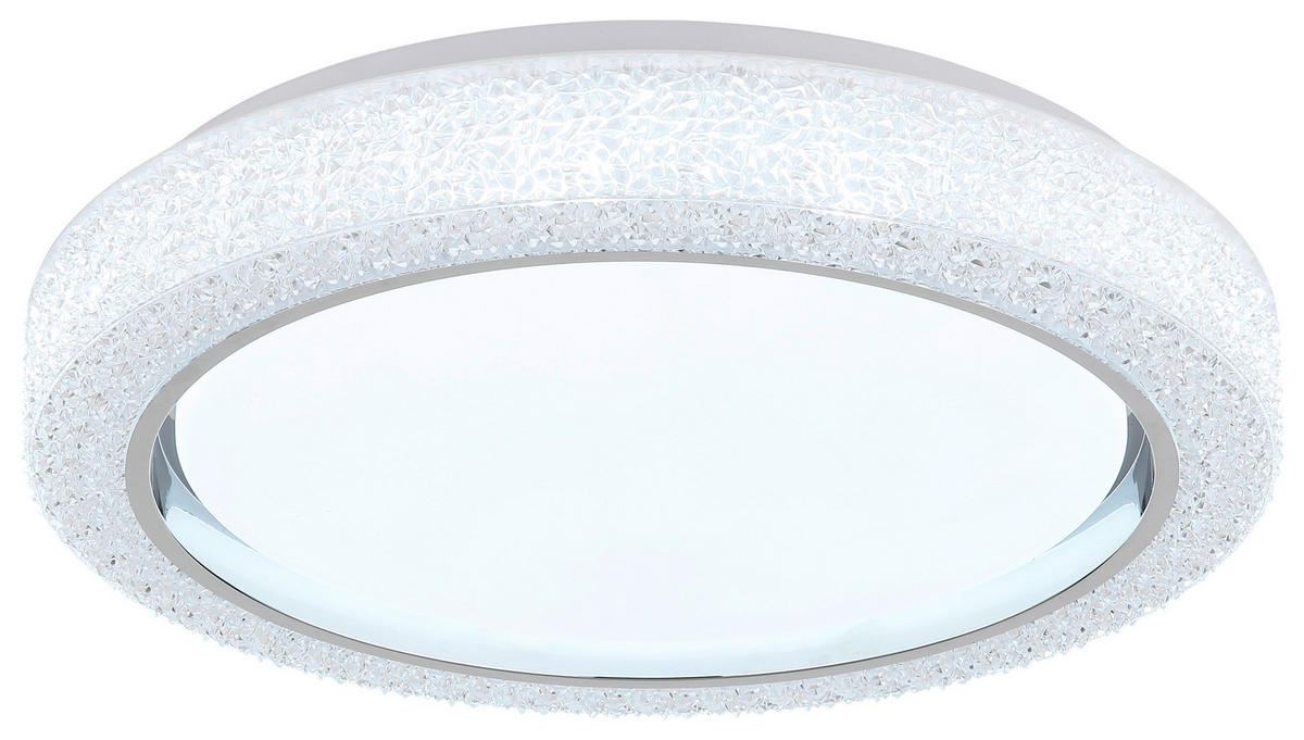 LED-DECKENLEUCHTE LIAMI 40/8 cm  - Weiß, Design, Kunststoff/Metall (40/8cm)