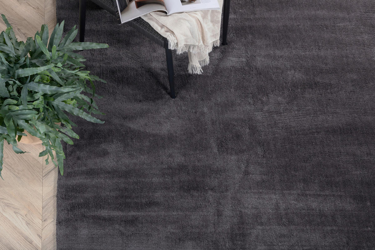 HOCHFLORTEPPICH 250/350 cm Dunkelgrau  - Dunkelgrau, LIFESTYLE, Textil (250/350cm) - P & B