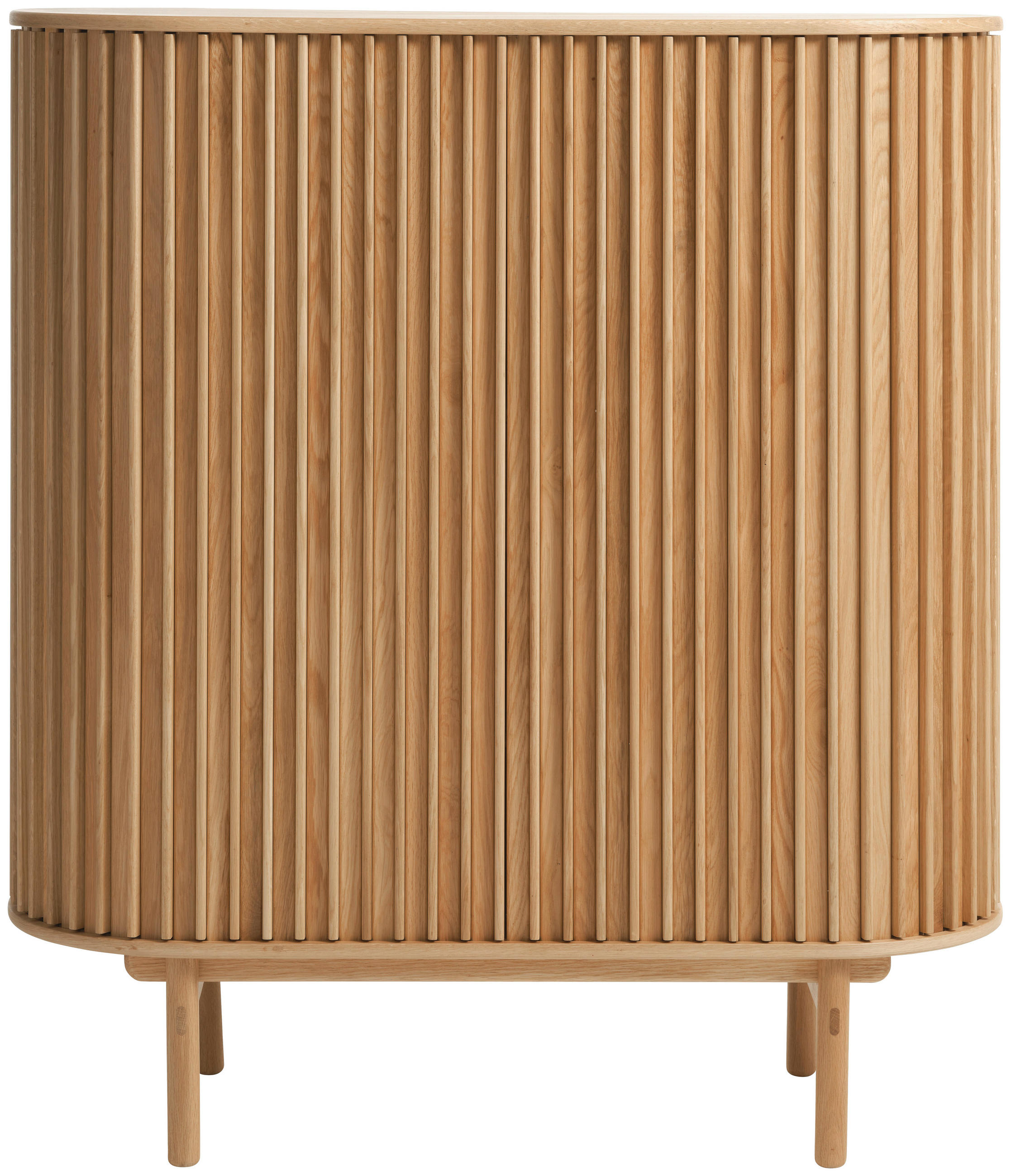 HÖG BYRÅ ekfärgad  110/125/45 cm  - ekfärgad, Design, trämaterial/trä (110/125/45cm) - Niels Andersson