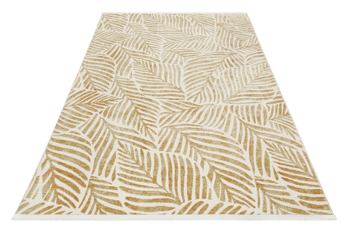 FLACHWEBETEPPICH 80/150 cm Esprit Goldfarben  - Goldfarben, Design, Textil (80/150cm) - Esprit