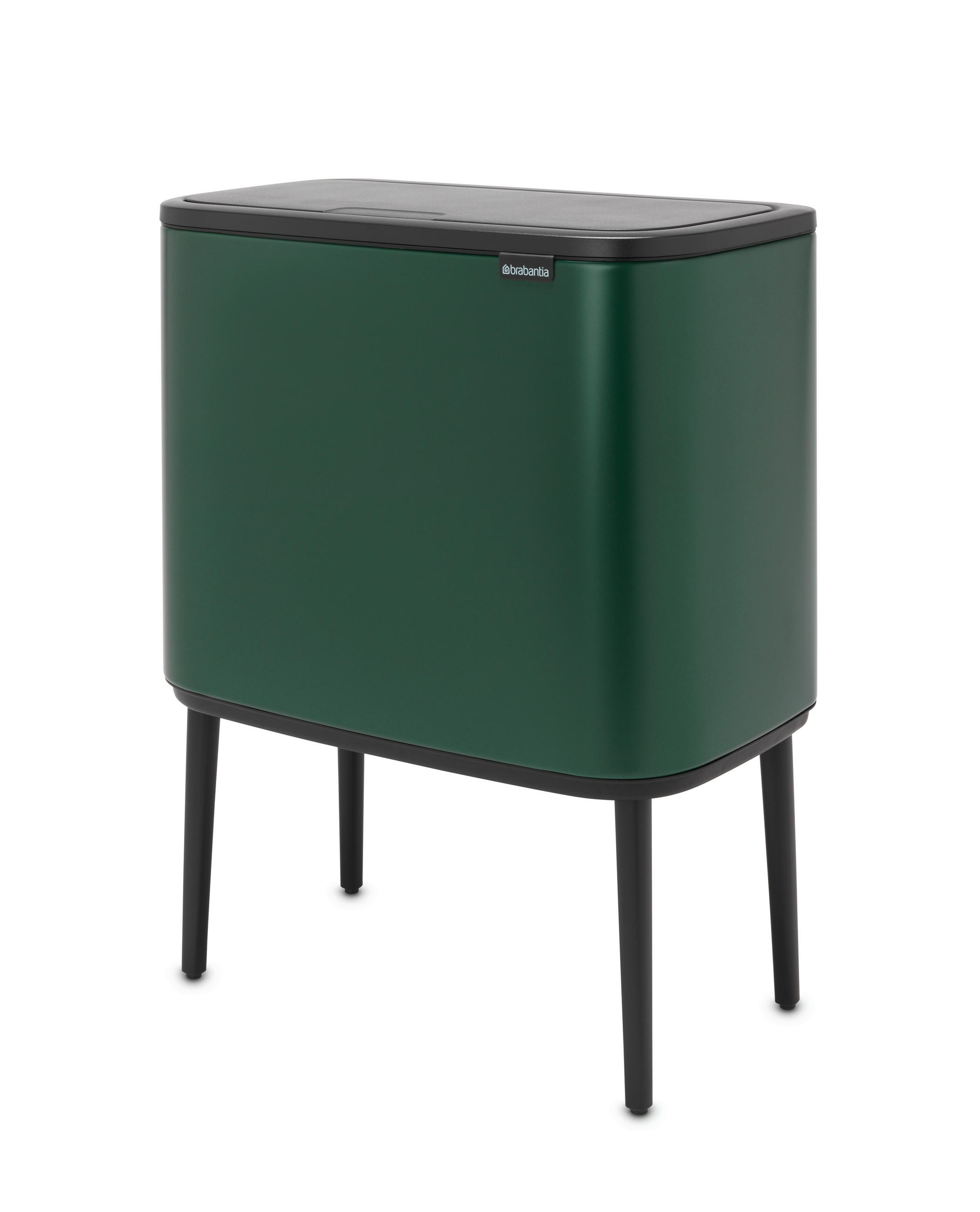 SZEMETESVÖDÖR  - fekete/zöld, Basics, műanyag/fém (36 Ll) - Brabantia