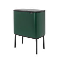 SZEMETESVÖDÖR  - fekete/zöld, Basics, műanyag/fém (36 Ll) - Brabantia