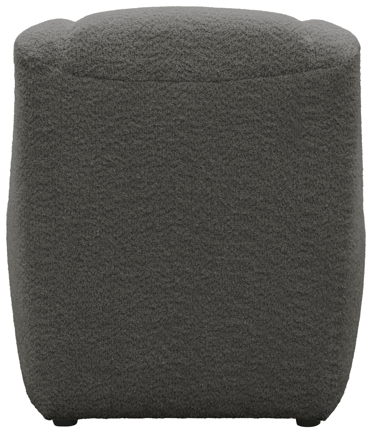 SESSEL in Chenille Graphitfarben  - Creme/Schwarz, MODERN, Kunststoff/Textil (77/82/93cm) - Livetastic