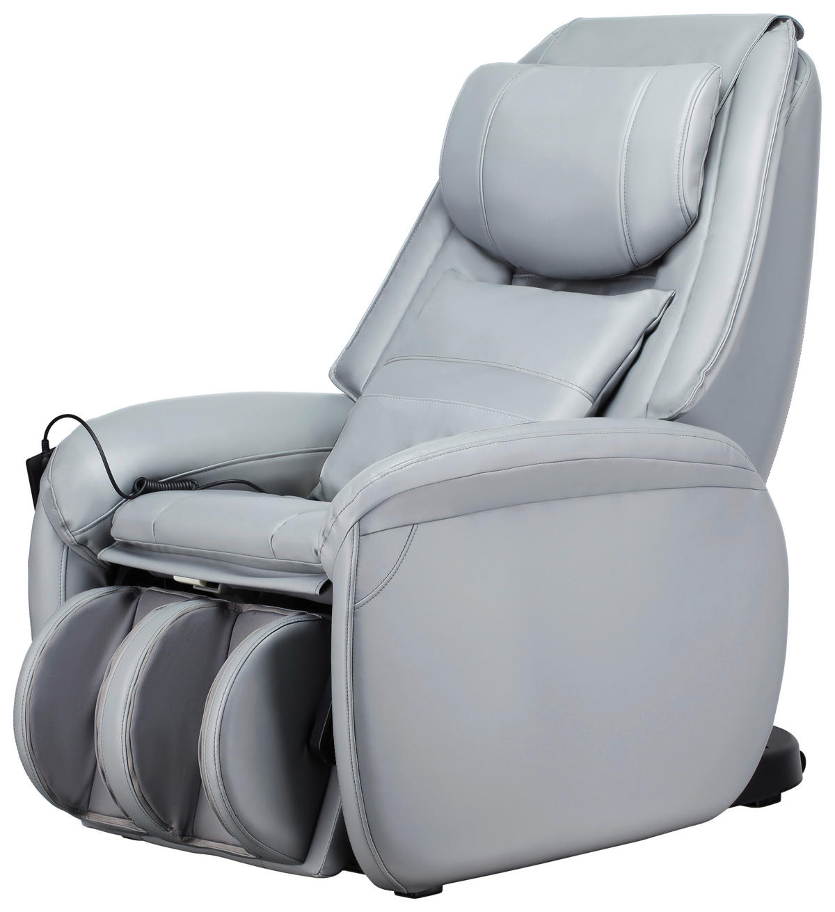 MASSAGESESSEL in Lederlook Grau  - Schwarz/Grau, Design, Textil (97/108/126cm) - Cantus