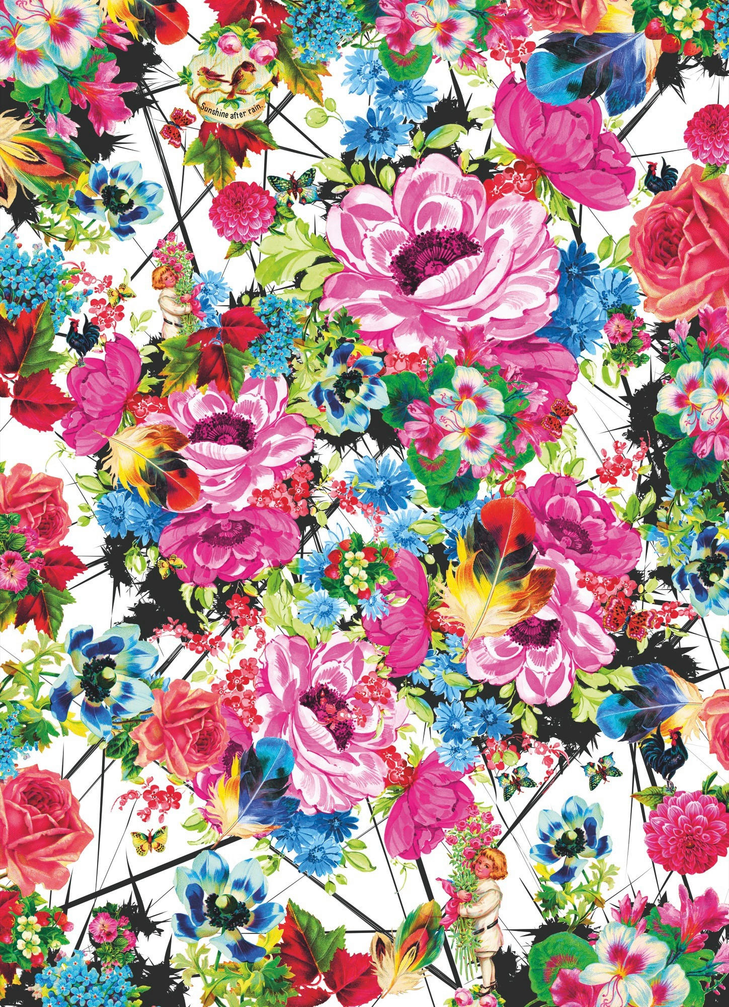 FOTOTAPETE Romantic Pop  - Multicolor, Natur, Papier (184/254cm) - Komar