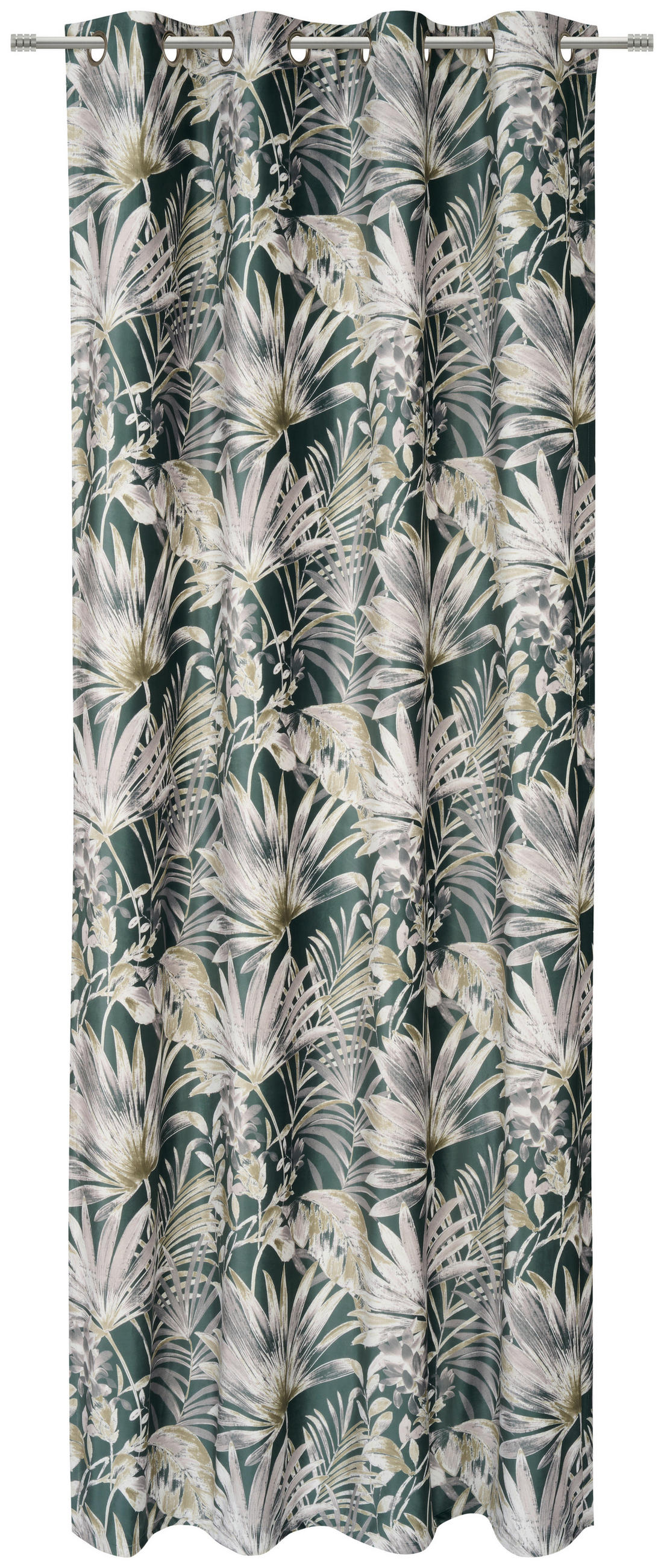 ZÁVĚS S OČKY, neprůsvitné, 140/245 cm - zelená, Lifestyle, textil (140/245cm) - Esposa