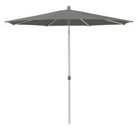 SONNENSCHIRM 250 cm Grau  - Silberfarben/Grau, Basics, Textil/Metall (250cm) - Glatz