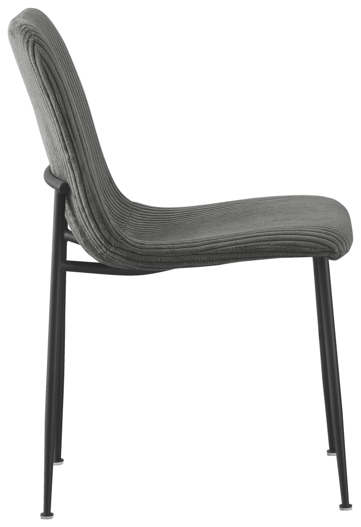STOL, kovina, tekstil siva  - siva/črna, Design, kovina/tekstil (43/83/56cm) - Xora