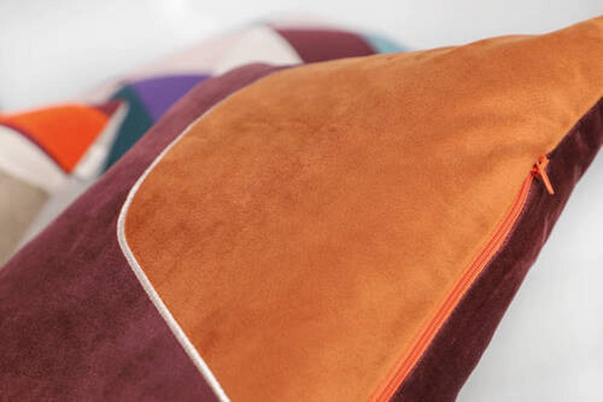 POŤAH NA VANKÚŠ  38/58 cm - oranžová/béžová, Basics, textil (38/58cm) - Esprit