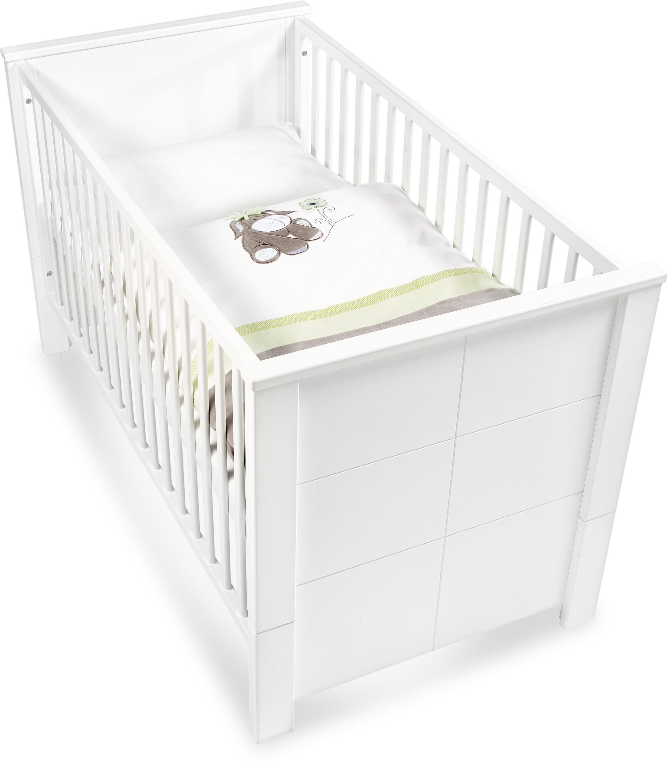 BABYBETTWÄSCHE 100/135 cm  - Creme/Braun, Basics, Textil (100/135cm) - Patinio