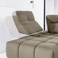 ECKSOFA  in Struktur Beigebraun  233/313 cm  - Beigebraun/Schwarz, Design, Kunststoff/Textil (233/313cm) - Belluti