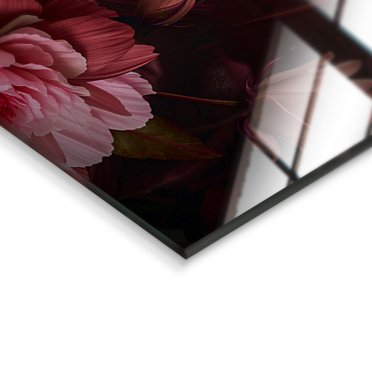 SKLENENÝ OBRAZ, ženy, 80/120 cm  - lila/pink, Natur, papier/sklo (80/120cm) - Monee