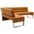 ECKBANK in Edelstahlfarben, Currygelb - Currygelb/Edelstahlfarben, Design, Leder/Metall (171/196cm) - Dieter Knoll ECKBANK in Edelstahlfarben, Currygelb - Currygelb/Edelstahlfarben, Design, Leder/Metall (171/196cm) - Dieter Knoll