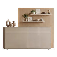 SIDEBOARD  180/170/49,2 cm 2 Schublade(n)  - Eichefarben/Schwarz, Design, Holz/Holzwerkstoff (180/170/49,2cm) - Invivus