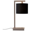 TISCHLEUCHTE - Sandfarben/Schwarz, Design, Textil/Metall (18/10/44cm) - It's about Romi