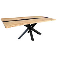 ESSTISCH in Holz 220/100/76 cm  - Schwarz/Akaziefarben, LIFESTYLE, Holz (220/100/76cm) - Landscape