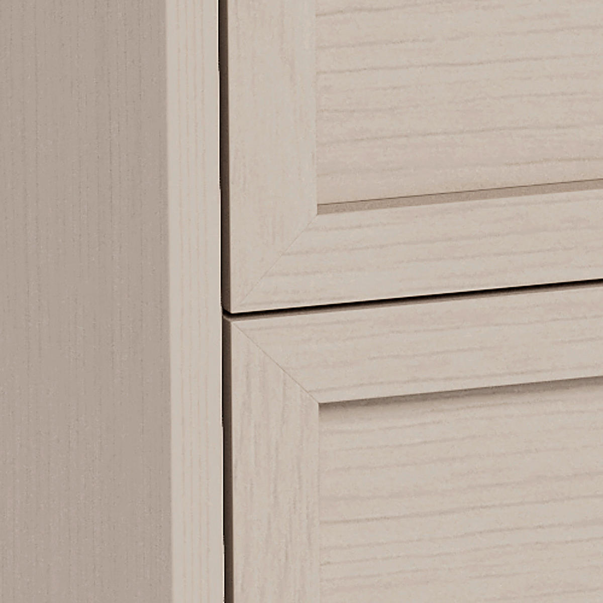 NACHTSCHRANK 46/61/40 cm  - Eiche grau/Grau, MODERN, Holzwerkstoff/Metall (46/61/40cm) - VanDerken