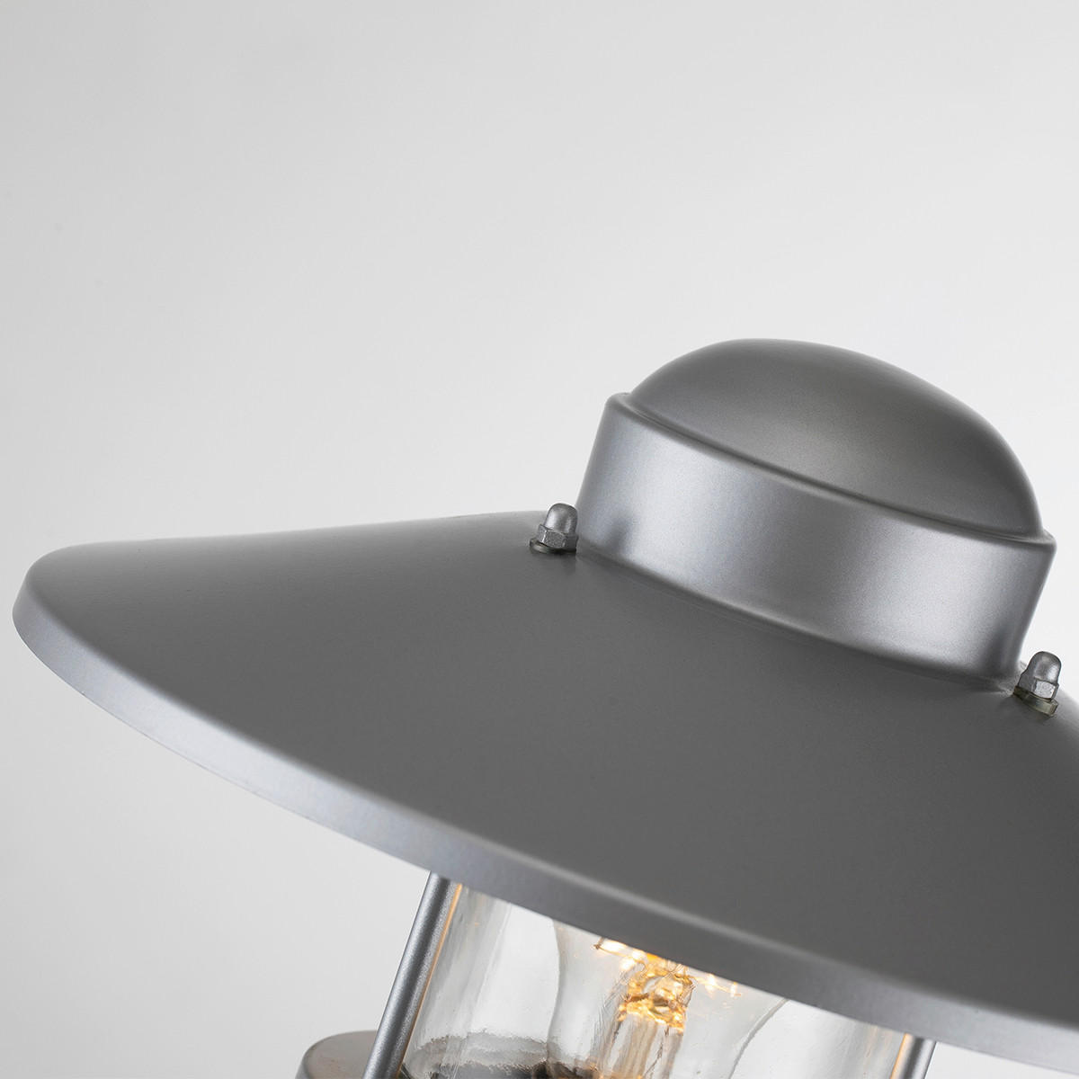WEGELEUCHTE - Silberfarben, Konventionell, Glas/Metall (27.5/101.8cm) - Elstead Lighting
