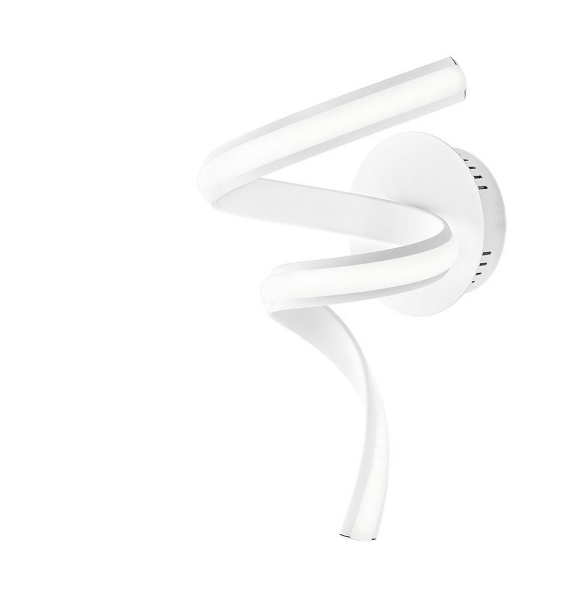 LED-WANDLEUCHTE Luce Ambiente e Design 23/12/39 cm   - Weiß, Design, Kunststoff/Metall (23/12/39cm)