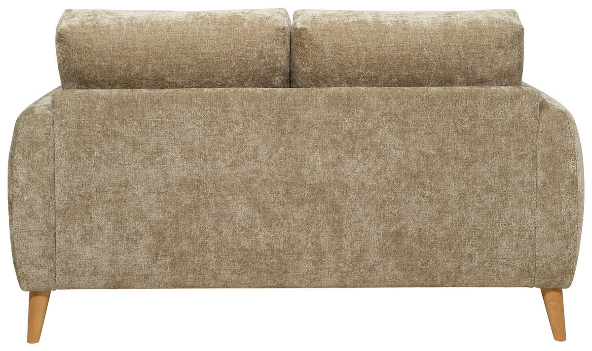 2-SITS SOFFA i trä, metall, textil brun  - brun/ekfärgad, Klassisk, metall/trä (152/81/92cm) - Best Price