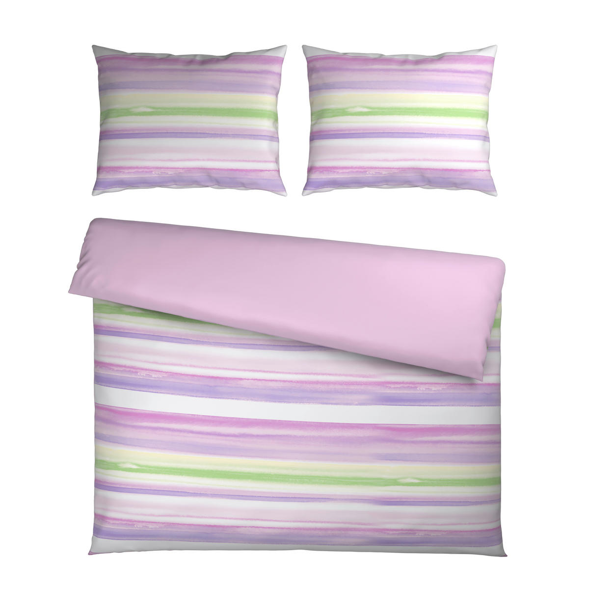 Lenjerie De Pat Cu Două Fețe 220/200 cm  - lila, textil (220/200cm) - Esposa