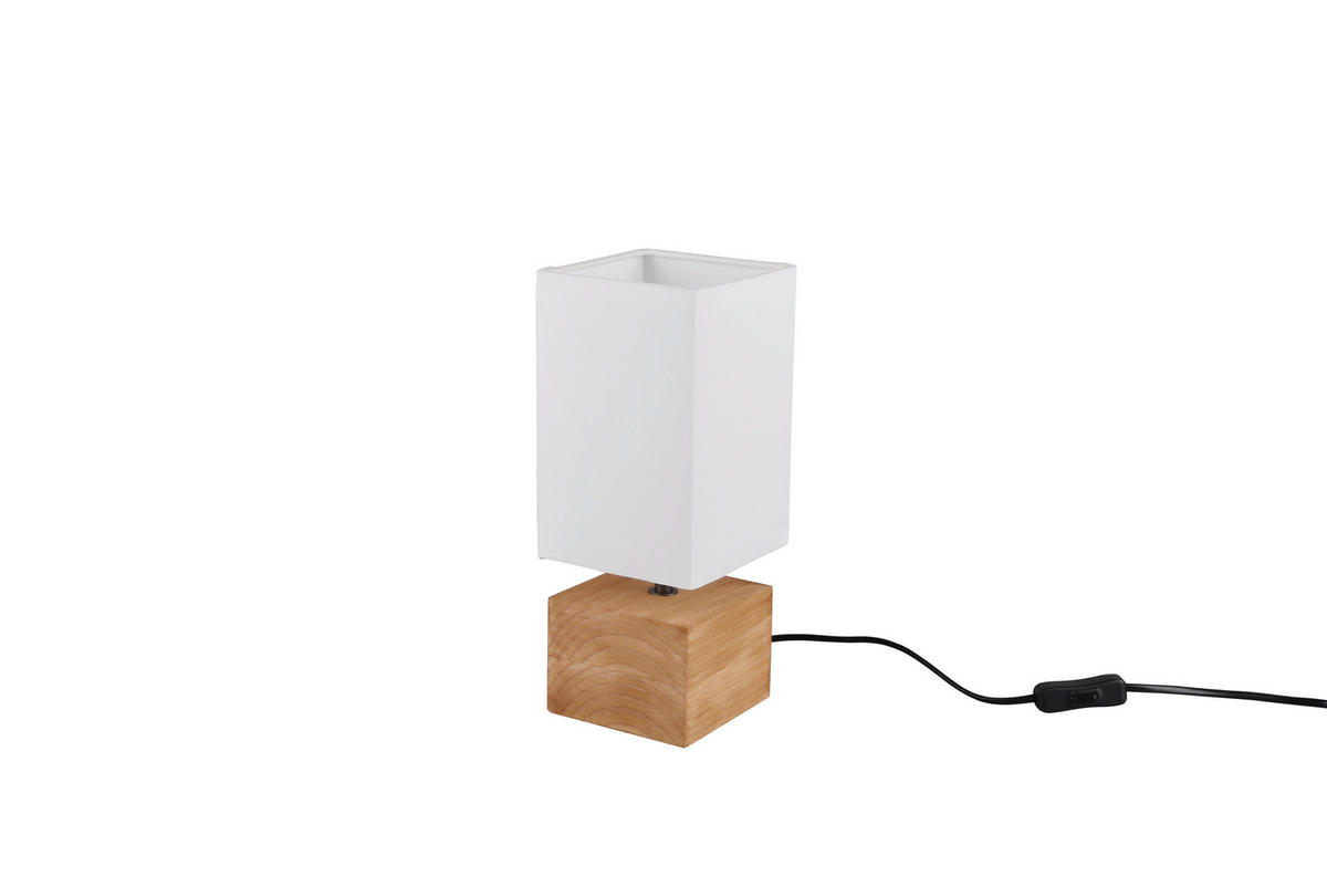 NAMIZNA SVETILKA  Woody   12/12/30 cm          - bela, Natur, tekstil/les (12/12/30cm)