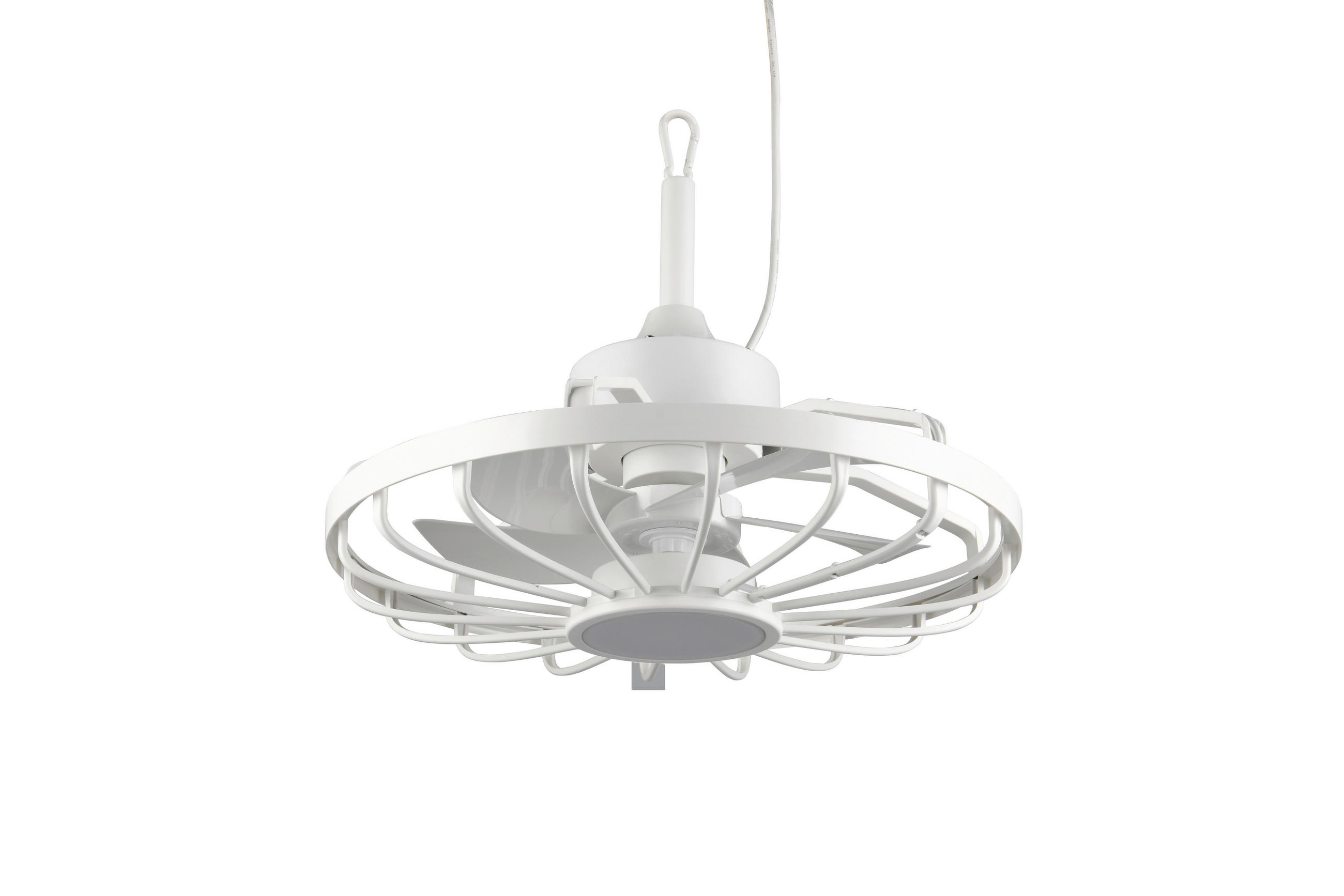 DECKENVENTILATOR - Weiß, Design, Kunststoff/Metall (51/42cm)
